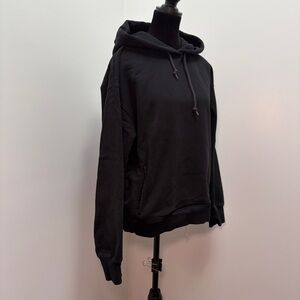 Aritzia Super World The Super Fleece Relaxed Hoodie Black Size Large
